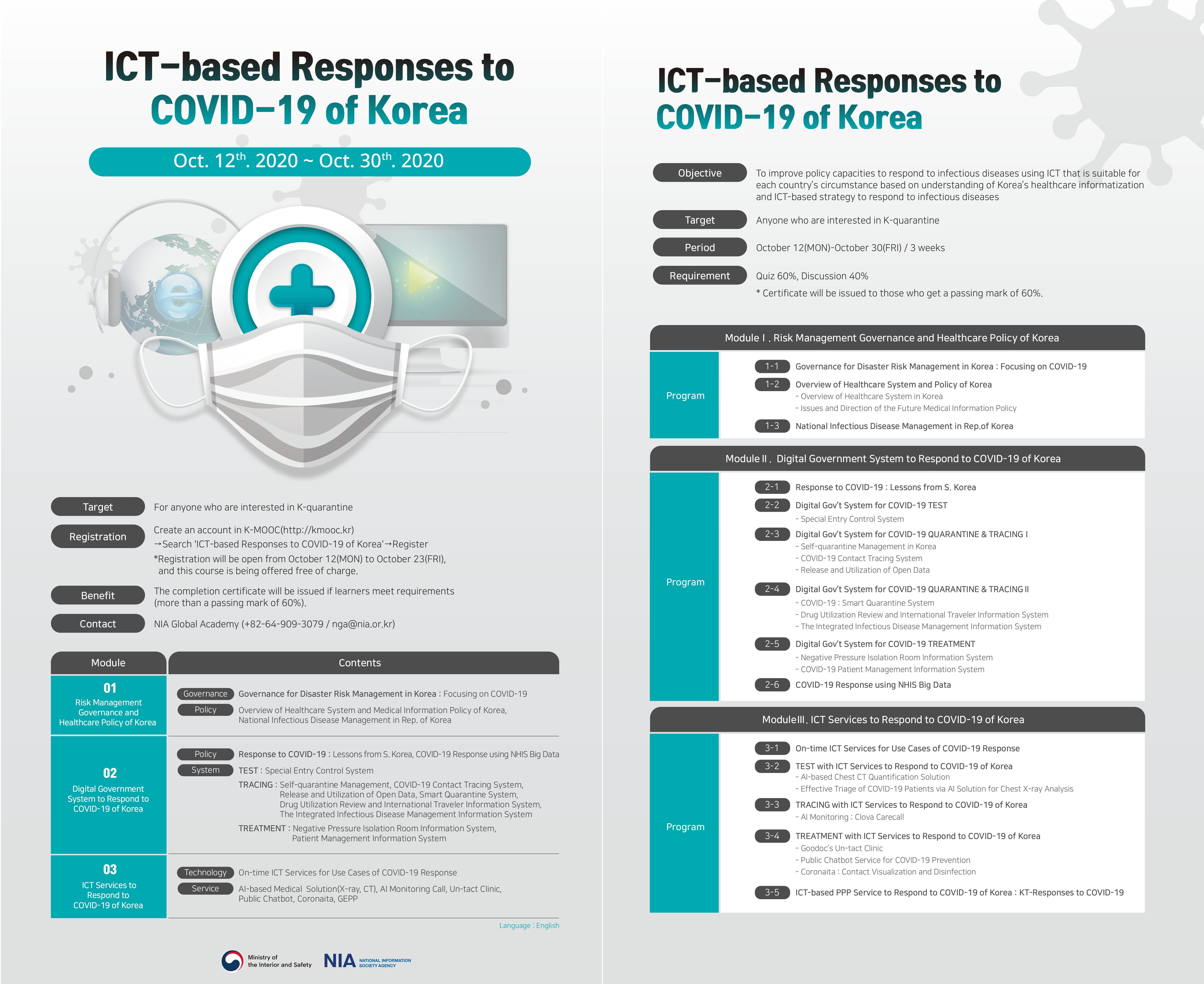 ICT-based Responses to COVID-19 of Korea Online Course Open